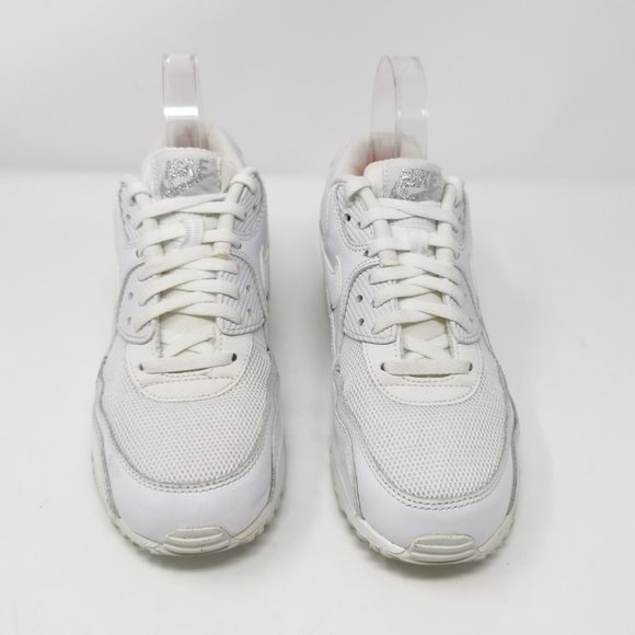 Nike Air Max 90 Premium White Athletic Sneakers - Picture 3 of 14